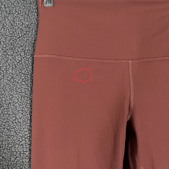 Lululemon Align Ribbed High Rise Leggings Pants - Women's Size 6 - Roasted Brown - Picture 4 of 10